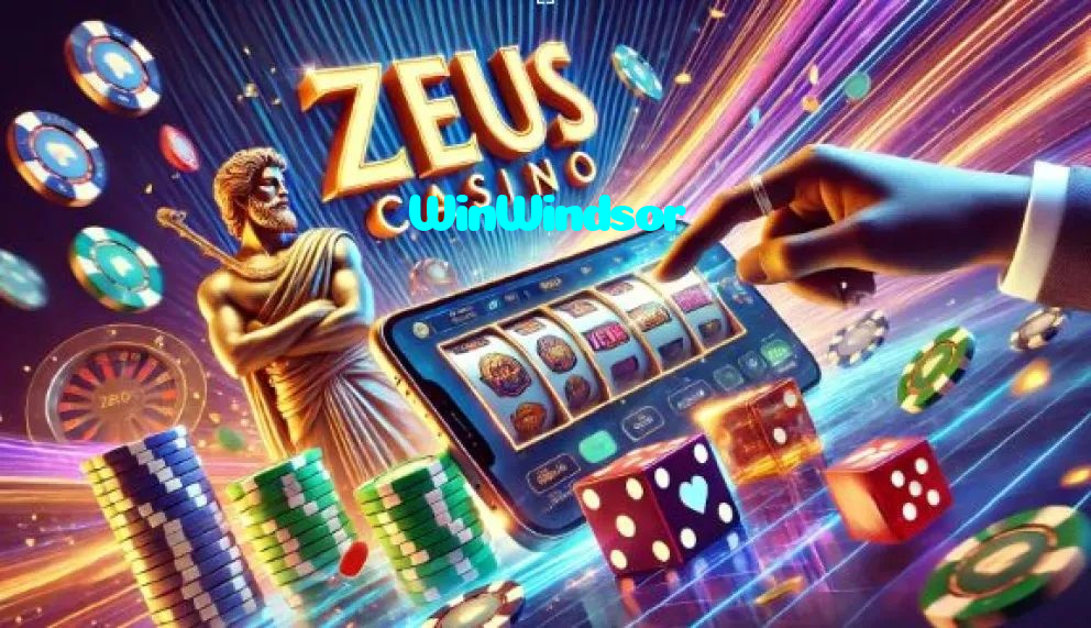 WinWindsor casino presented on mobile device in Pakistan with slots and live games